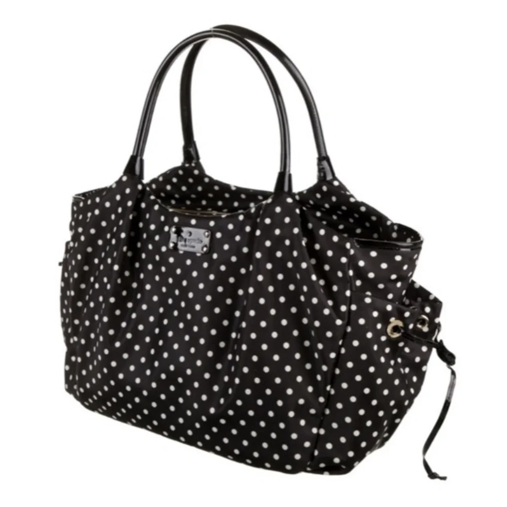 Kate Spade Women’s Black w/White Polka Dot Watson Lane Stevie Baby Bag